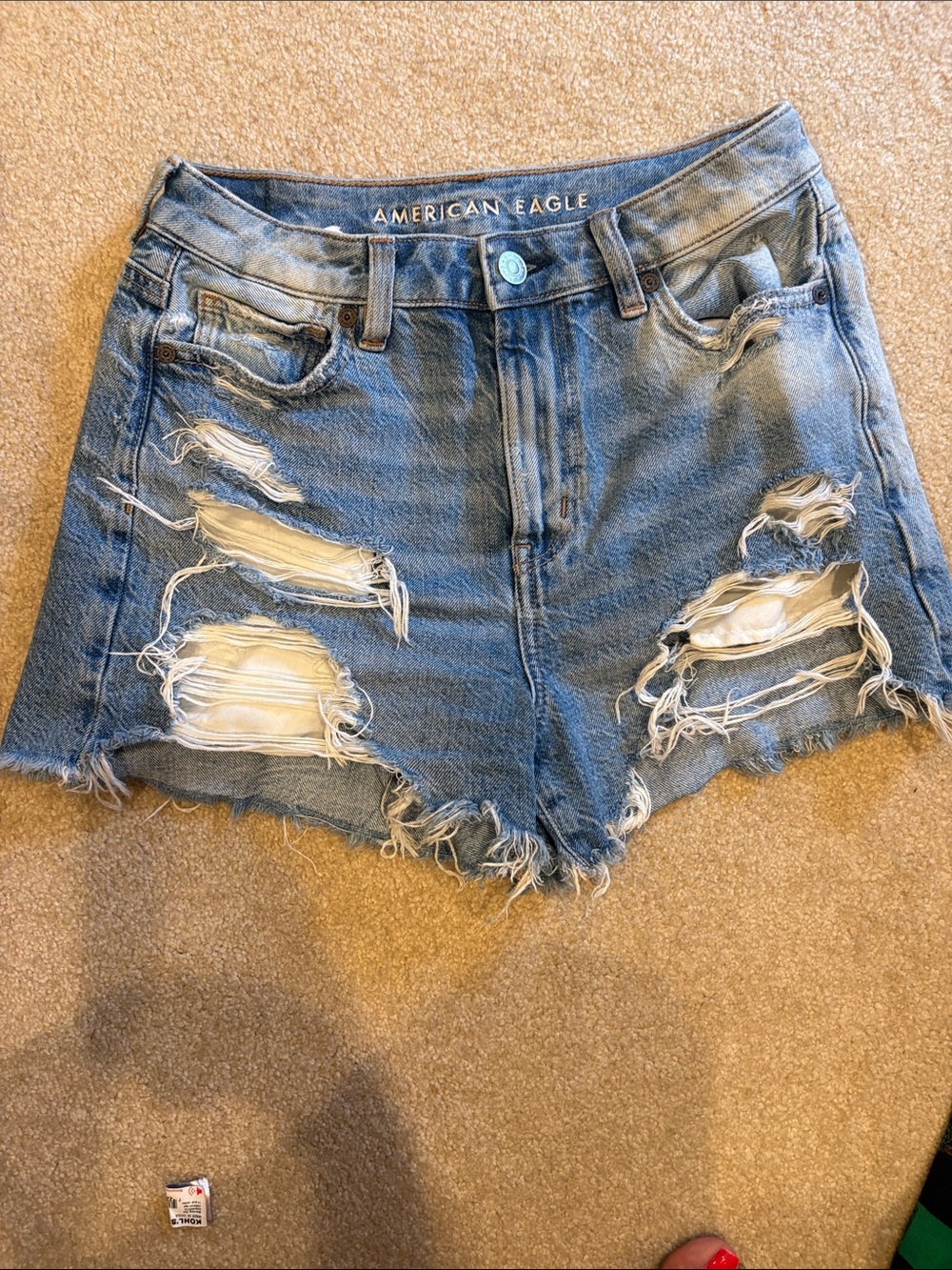 American Eagle Frayed Distressed Jean Shorts